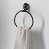 B&M Black Suction Towel Ring