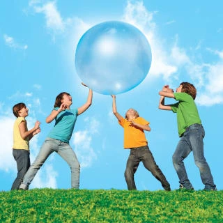 B&M Super Wubble Bubble Ball - Blue - Image 2