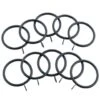 B&M Metal Curtain Rings 10pk - Black
