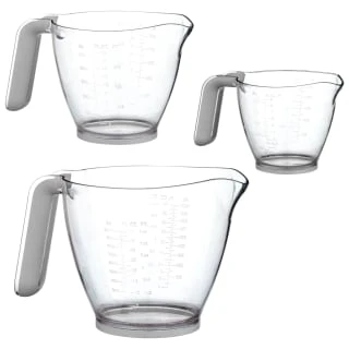 B&M Kitchen Measuring Jugs 3pk - Grey - Image 2