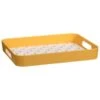 B&M Sausage Dog Bamboo Tray With Handles - Ochre