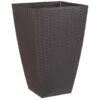 B&M Rattan Effect Planter 55m - Brown
