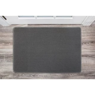 B&M Loop Washable Doormat 50 X 75cm - Grey - Image 2