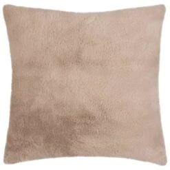 B&M Aspen Faux Fur Cushion - Dark Mink