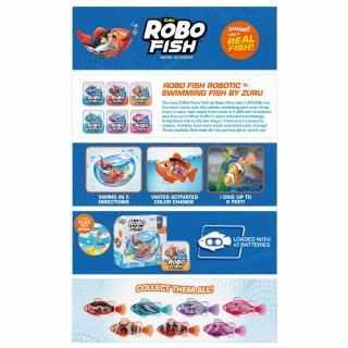 Zuru Robo Fish - Light Blue - Image 8