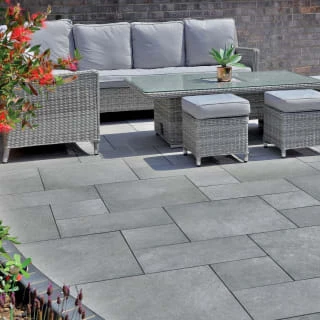 B&M Arenaria Patio Pack 18.36m - Light Grey