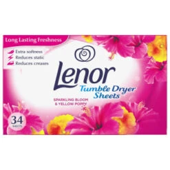Lenor Tumble Dryer Sheets 34pk - Sparkling Bloom