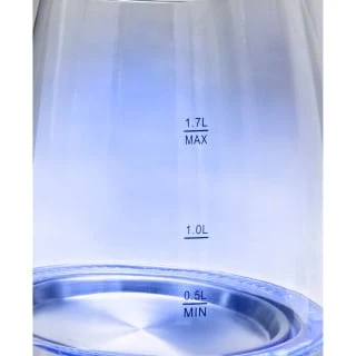 Goodmans Diamond Glass Kettle - White & Rose Gold - Image 3