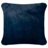 B&M Navy Aspen Faux Fur Cushion