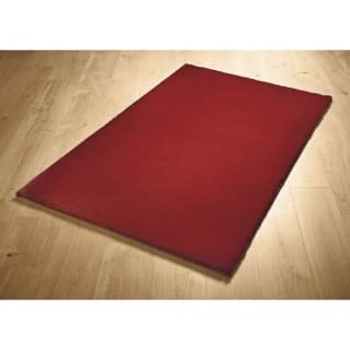 B&M Aspen Faux Fur Rug 60 X 110cm - Deep Red