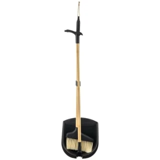 B&M Long Handle Bamboo Dustpan & Brush - Image 2