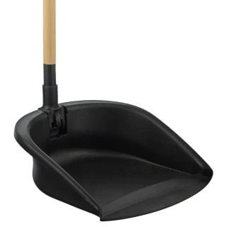 B&M Long Handle Bamboo Dustpan & Brush - Image 5