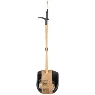 B&M Long Handle Bamboo Dustpan & Brush - Image 7