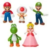 Super Mario Figures Set 5pk - Assorted