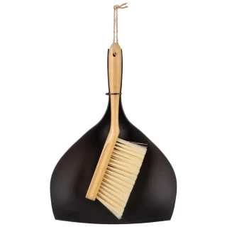 B&M Bamboo Dustpan & Brush
