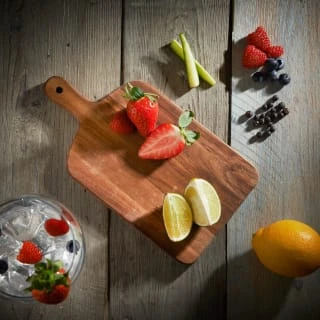 B&M Mini Acacia Wood Serve Boards 2pk - Image 5