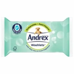 Andrex Aloe Vera Washlets Moist Toilet Tissues 36pk