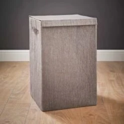 B&M Foldable Laundry Hamper - Grey Sparkle