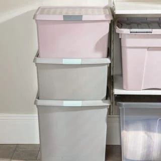 B&M Waffle Clip Box 25.5L - Blush - Image 6