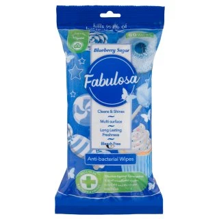 Fabulosa Anti-Bacterial Wipes 80pk - Blueberry