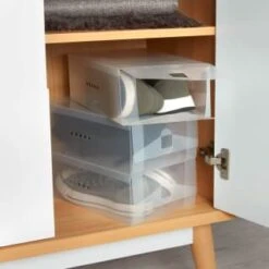 B&M Clear Shoe Storage Box 3pk