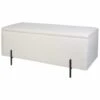 B&M Teddy Fleece Ottoman With Legs