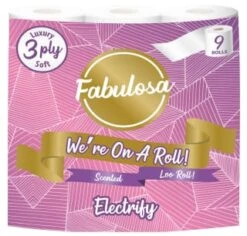 Fabulosa Scented Toilet Roll 9pk - Electrify