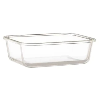 B&M Rectangular Glass Food Container With Bamboo Lid - Image 3