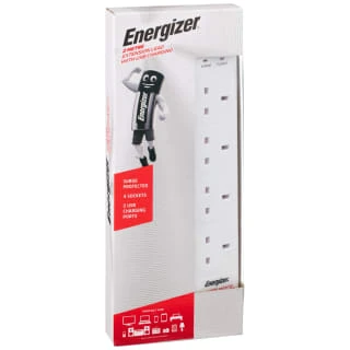 Energizer 2m Extension Lead With USB Ports