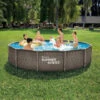 B&M Steel Pro Rattan Pool With Pump 12ft
