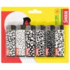 Swan Lighter 6pk - Black And White Print