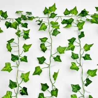 Solar Powered Artificial Ivy Leaf Curtain 150cm - Image 3