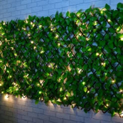 Bloom Solar Powered Expanding Artificial Leaf Trellis 200 X 100cm
