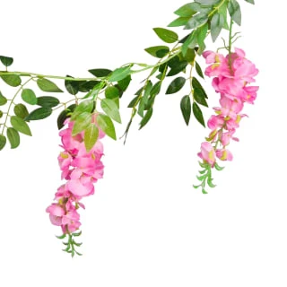 B&M Artificial Wisteria Garland 180cm - Pink - Image 3