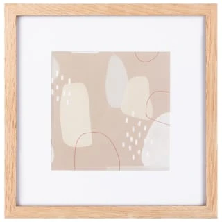 B&M Square Wooden Photo Frame 10cm