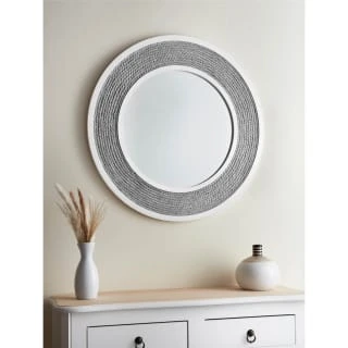 B&M Grey Rope Mirror - Grey