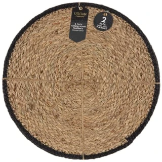 B&M Urban Paradise Woven Placemats 2pk - Natural