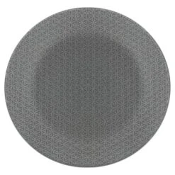 B&M Grey Embossed Dinner Plate 10.5"