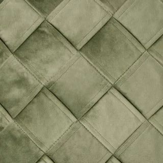 B&M Basket Weave Velvet Cushion - Sage - Image 2