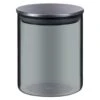 B&M Urban Paradise Small Smokey Glass Jar With Stainless Steel Lid