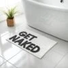 Get Naked Tufted Bath Mat - White