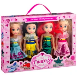 B&M The Princess Collection Dolls 4pk