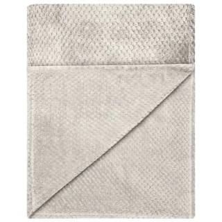 B&M Waffle Throw - Silver - Image 3
