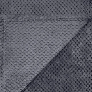 B&M Waffle Throw - Dark Slate - Image 3