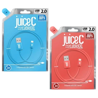 B&M Juice C Charge & Sync Cable XXL - Coral - Image 2