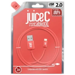 B&M Juice C Charge & Sync Cable XXL - Coral