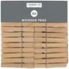 B&M Wooden Pegs 50pk