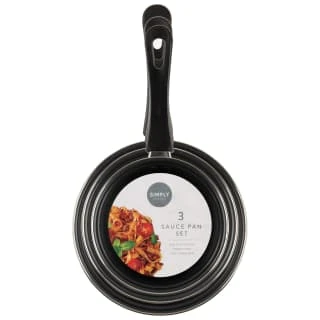 Simply Everyday Sauce Pan Set 3pk - Image 3