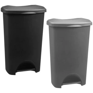Addis ECO Pedal Bin 50L - Grey - Image 3