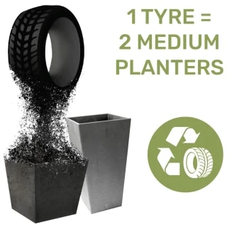B&M Octavia Planter 38cm - Pewter - Image 4